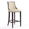 Manhattan Comfort Fifth Avenue Bar Stool in Cream and Walnut BS007-CR - alternate 1
